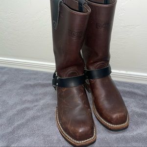Wesco 11” harness biker boots